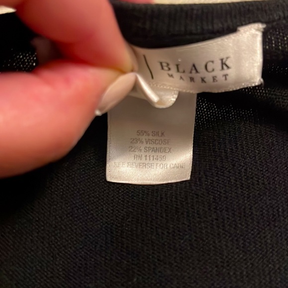 White House Black Market Ruched Blouse / Sweater - Picture 3 of 6